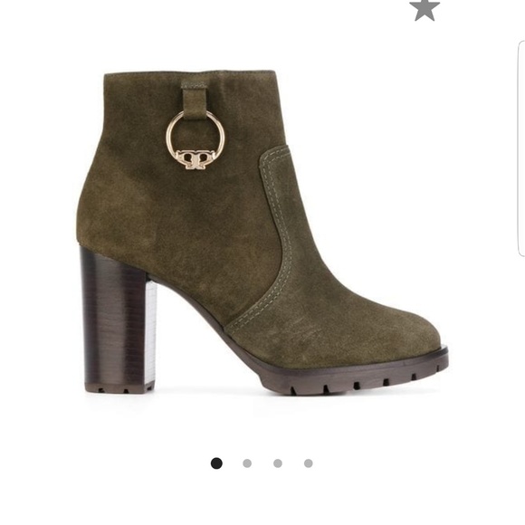 Tory Burch Shoes - Tory Burch Sofia Lug Sole Bootie. Excellent shape.